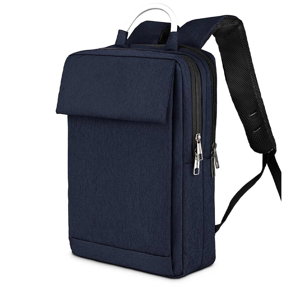 Metal Saplı Lüks Sırt Çantası Lacivert  AC12